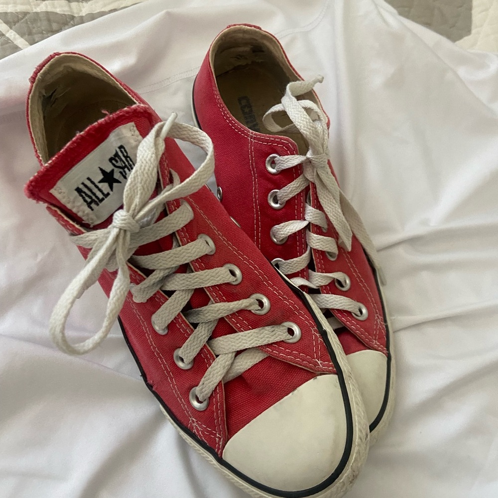 Converse Red Athletic Shoes